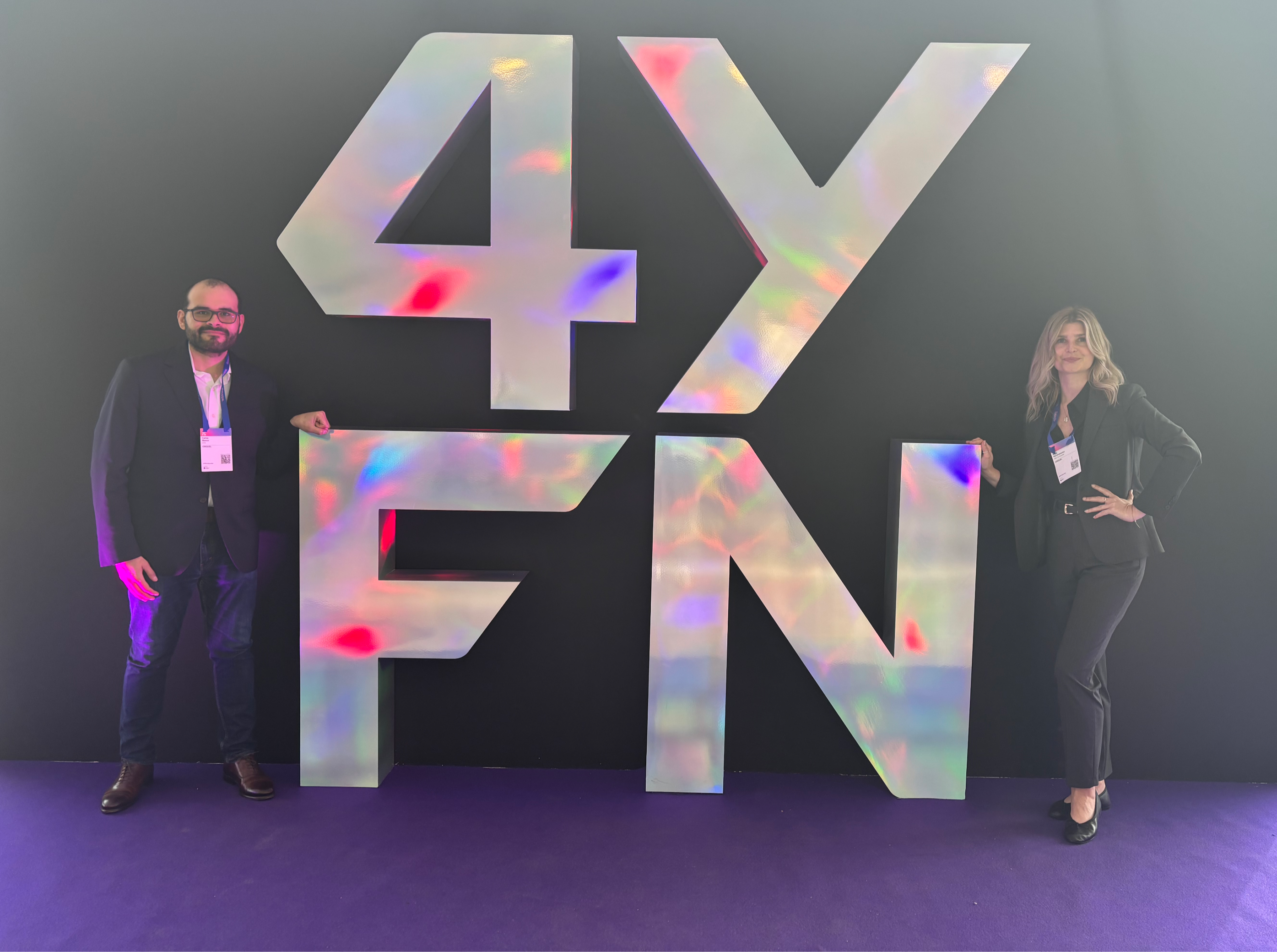 Anna Warchalowska and Carlos Blanco at 4YFN 2026 in Barcelona