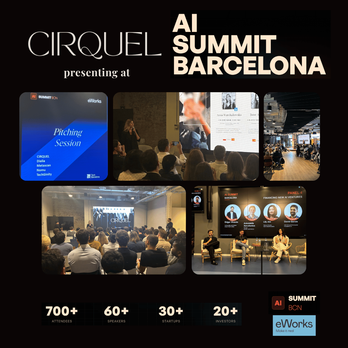 CIRQUEL takes the stage at AI SUMMIT BARCELONA 2025